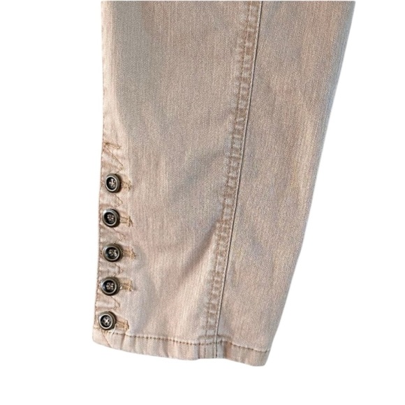 PERUVIAN CONNECTION Ankle Button Trousers in Khaki (Dune) Size 2 - Picture 6 of 8